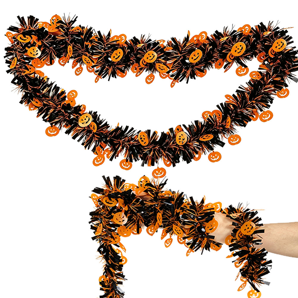 Tinsel Garland Decoration - Хэллоуинские гирлянды из мишуры длиной 2