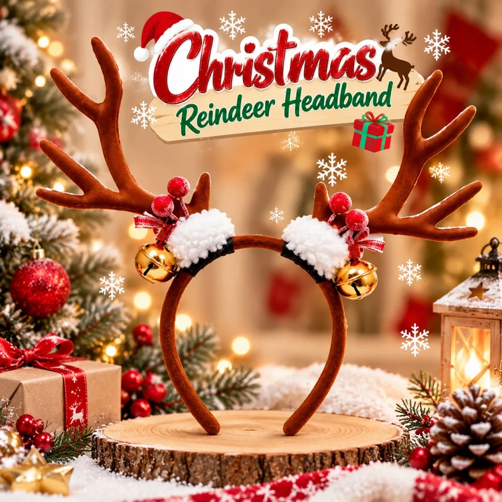 Рождественский ободок для воло – обзор и цена Reindeer Antlers Headband