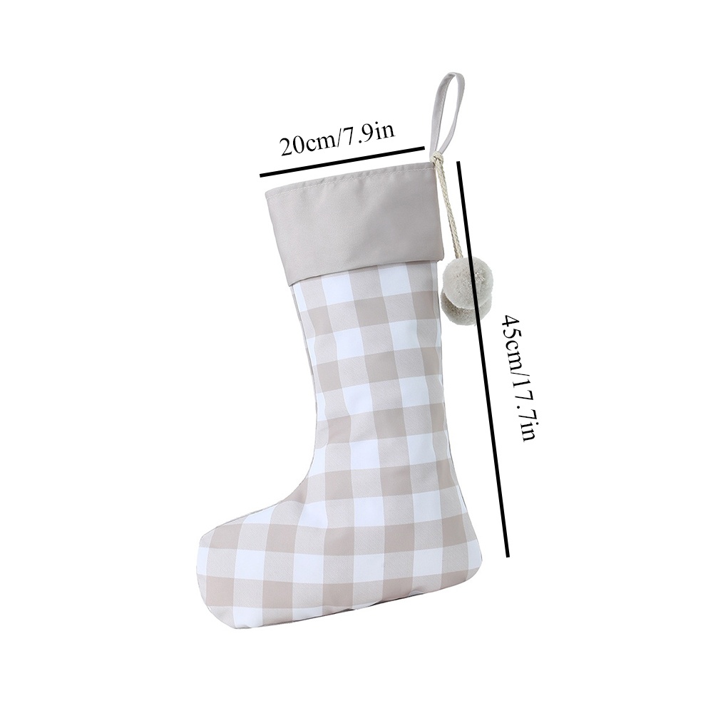 Рождественские чулки в клетку  – обзор и цена Christmas Stocking Hanging