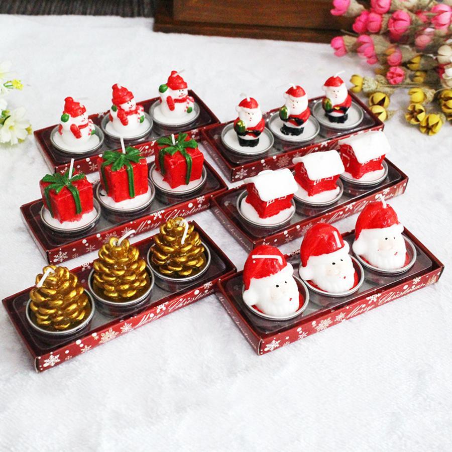 Набор из 3 декоративных рождес – обзор и цена Holiday Candle Set