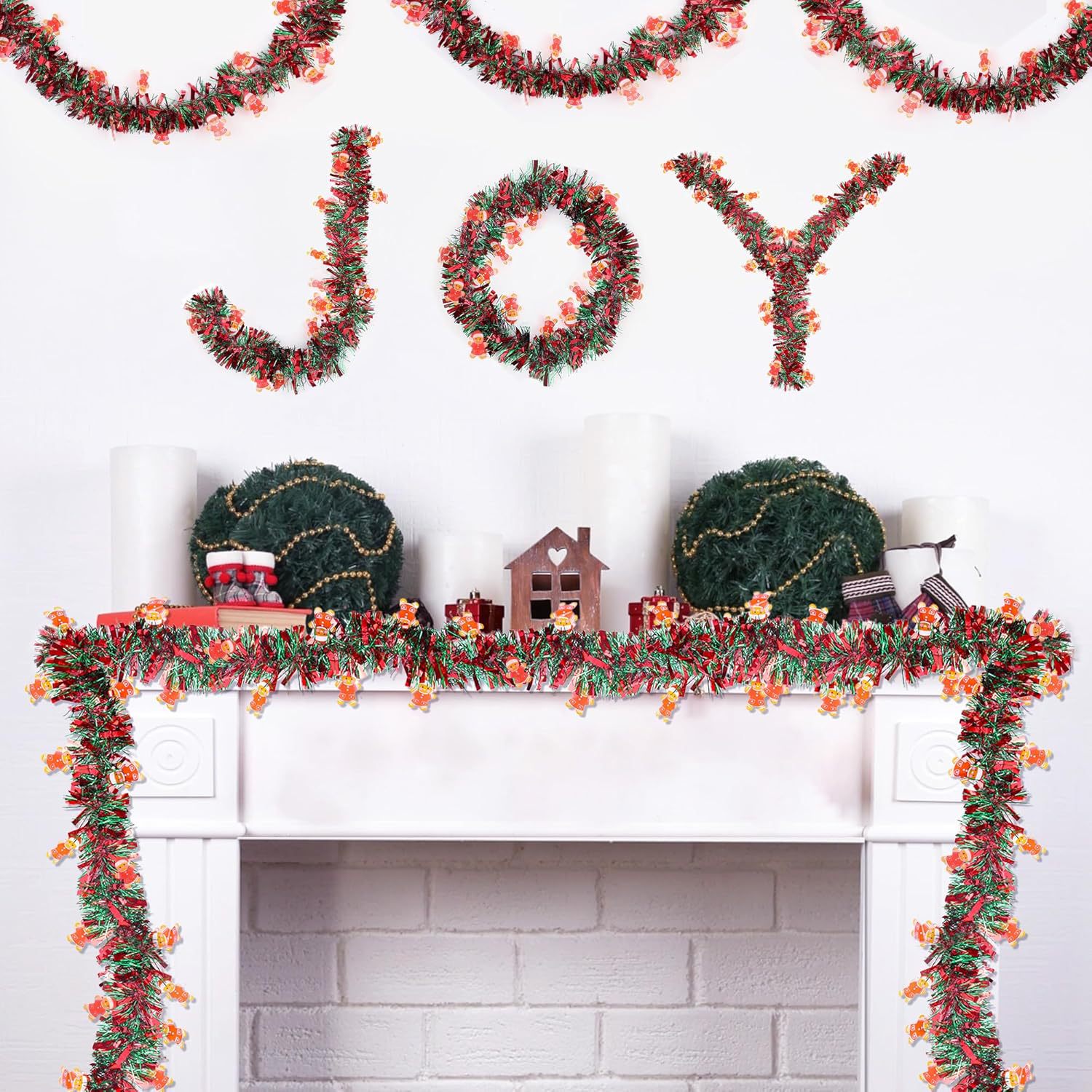 1–10 шт. праздничная гирлянда  – обзор и цена Tinsel Garland Decoration